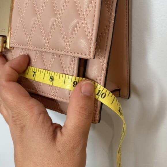 Aldo Pink Quilted Faux Leather Purse With Gold Hardware - Picture 14 of 15